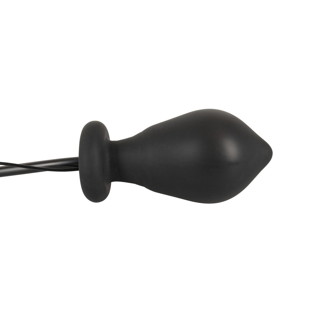 Plug anal gonflable et vibrant en silicone