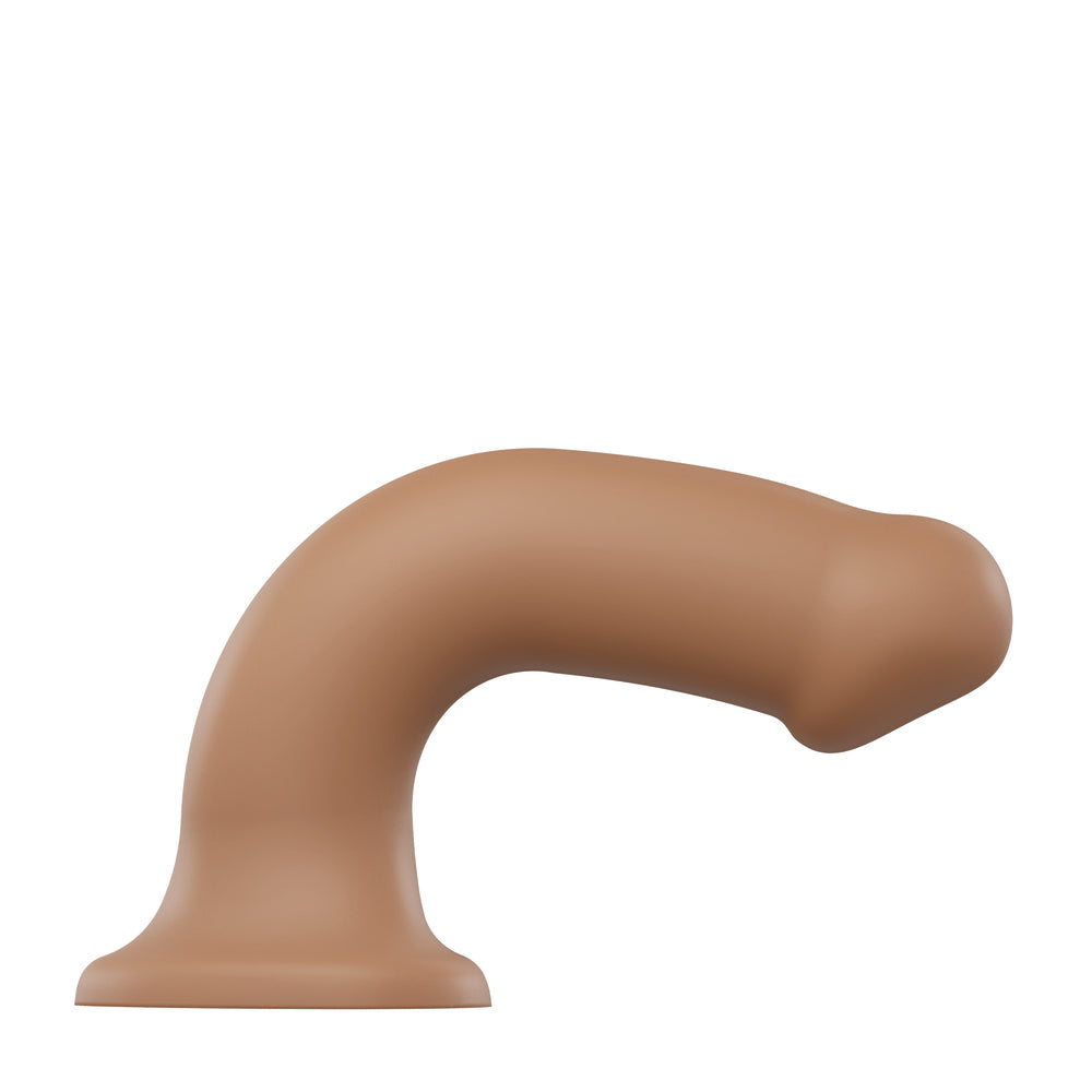 Gode ​​en silicone double densité pliable Strap On Me Petit Caramel