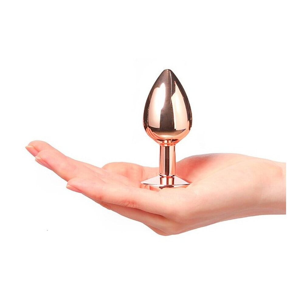 Plug anal en diamant Dorcel en or rose de taille moyenne