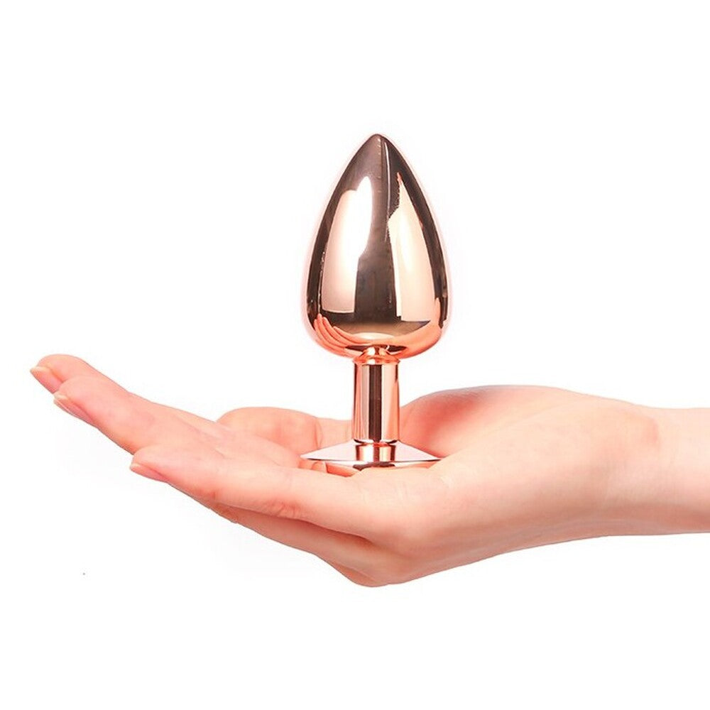 Plug anal en diamant Dorcel en or rose de grande taille