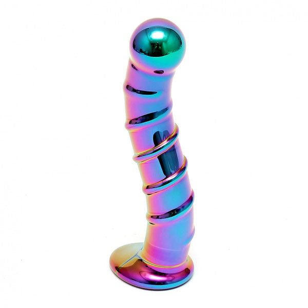 Consolador sensual Nikita de cristal multicolor