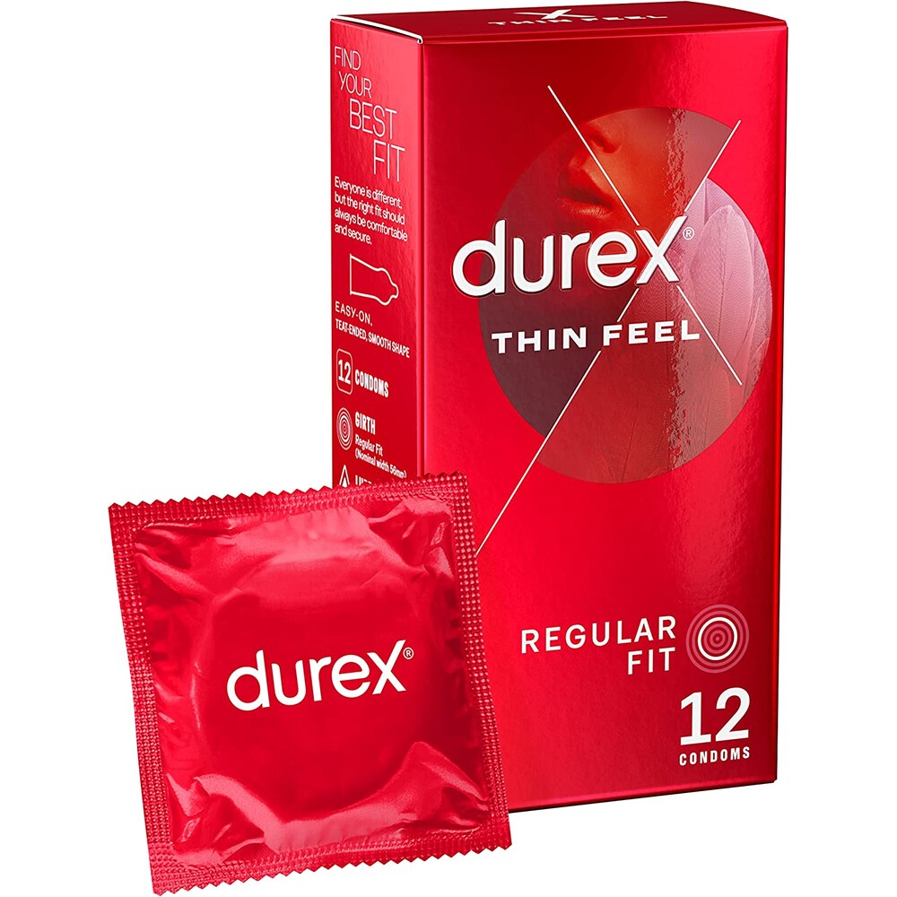 Lot de 12 préservatifs Durex Thin Feel Regular Fit