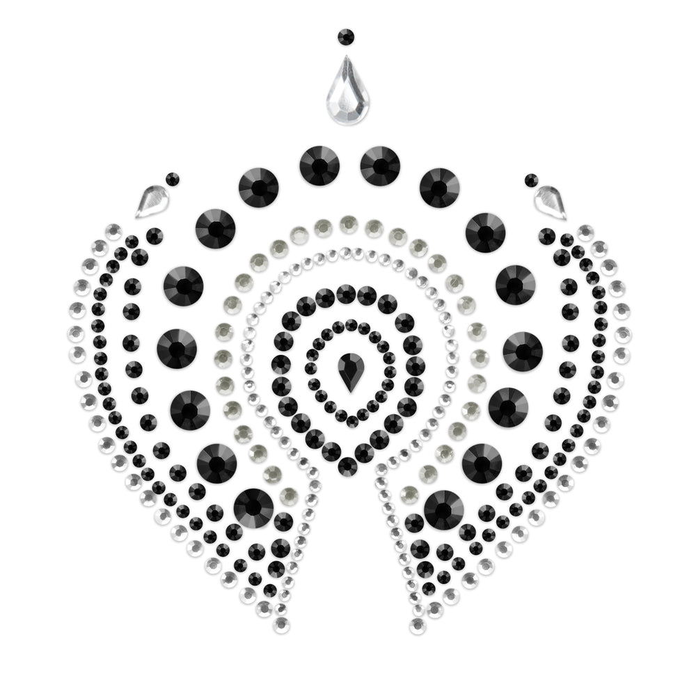 Bijoux Indiscrets Bijoux Strass Flamboyant Noir Argent