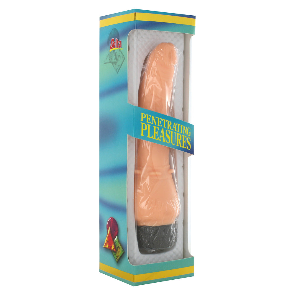 Vibrador de vinilo con forma de pene