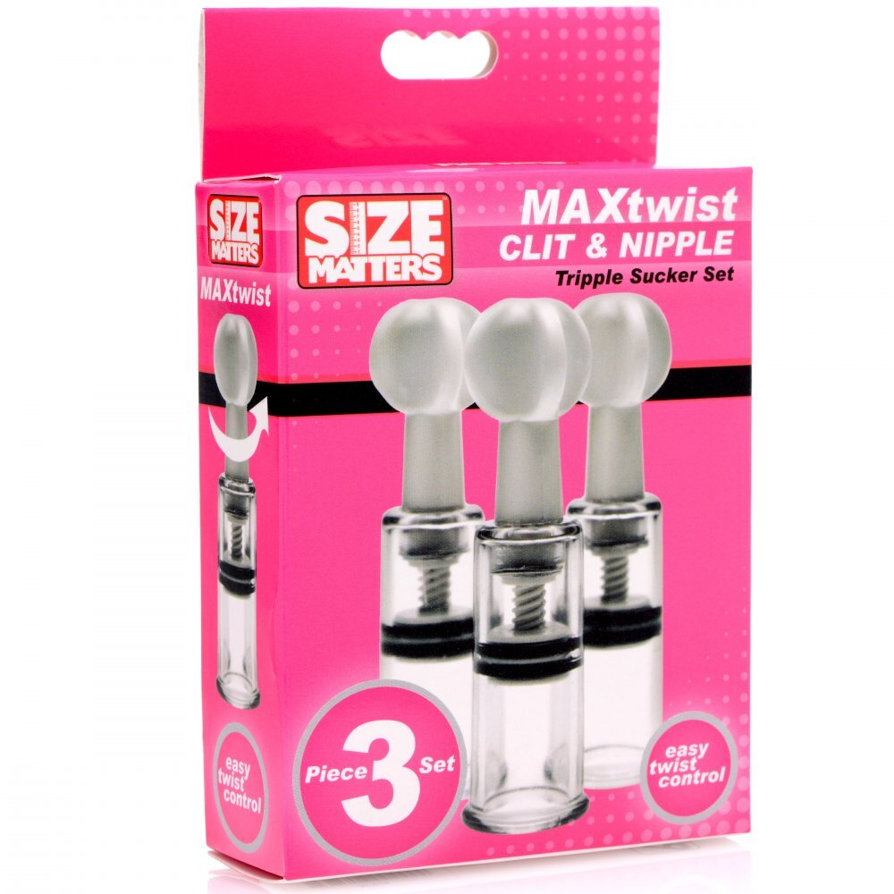 Ensemble de ventouses triples pour clitoris et tétons Max Twist