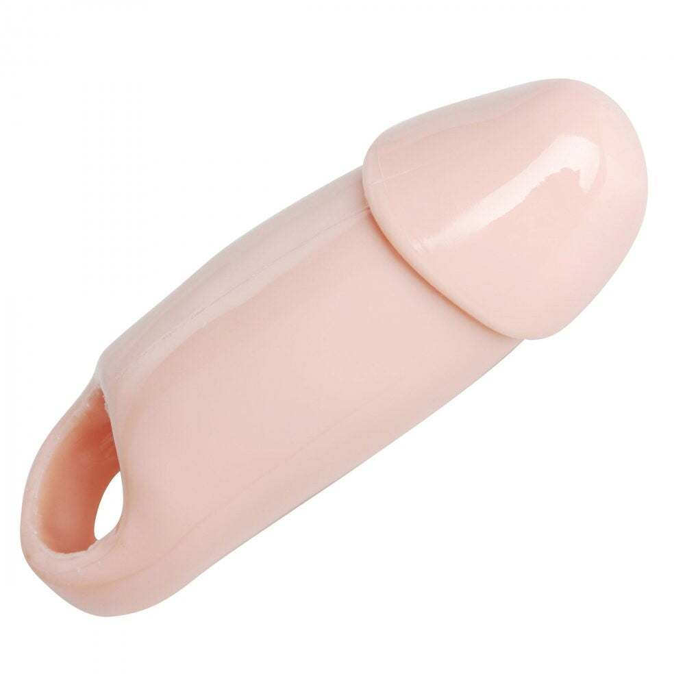 Funda amplia y amplia para agrandar el pene color carne