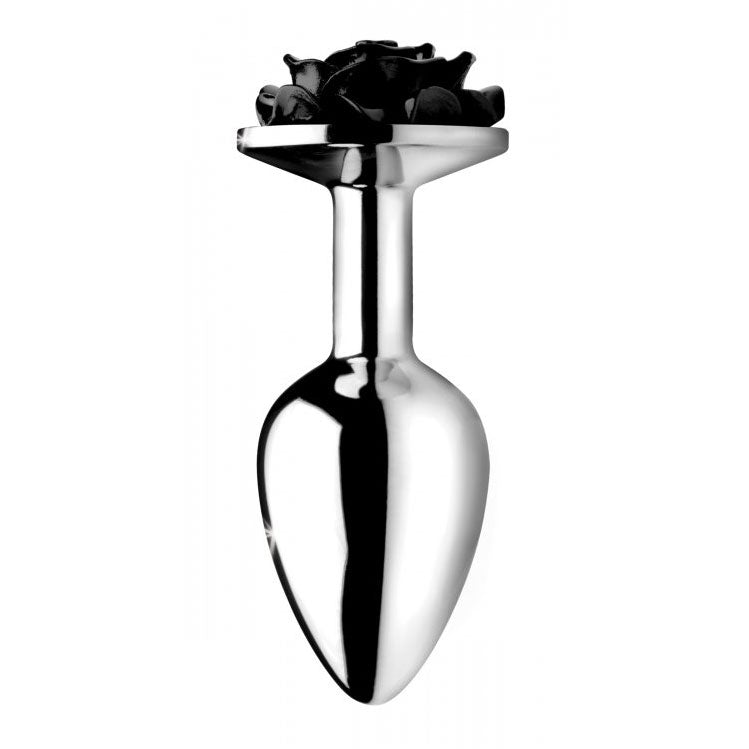 Plug anal Booty Sparks Black Rose de taille moyenne