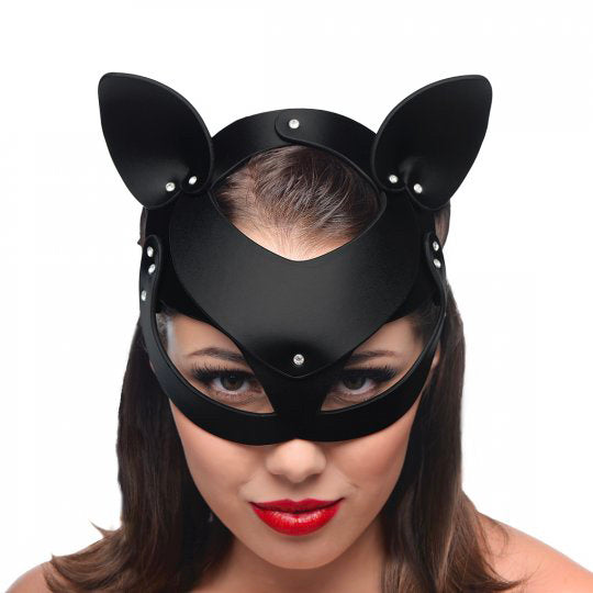 Masque de chat en cuir Bad Kitten Master Series