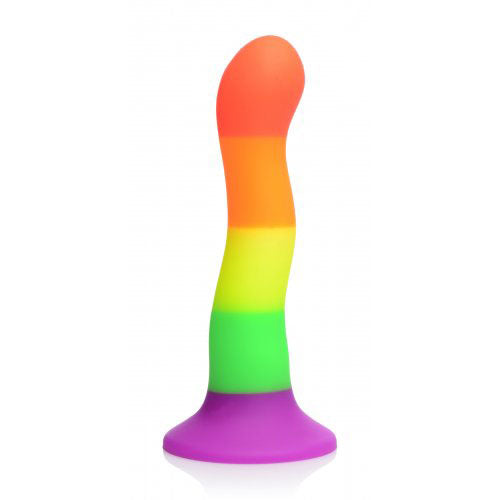 Gode ​​en silicone Proud Rainbow avec harnais