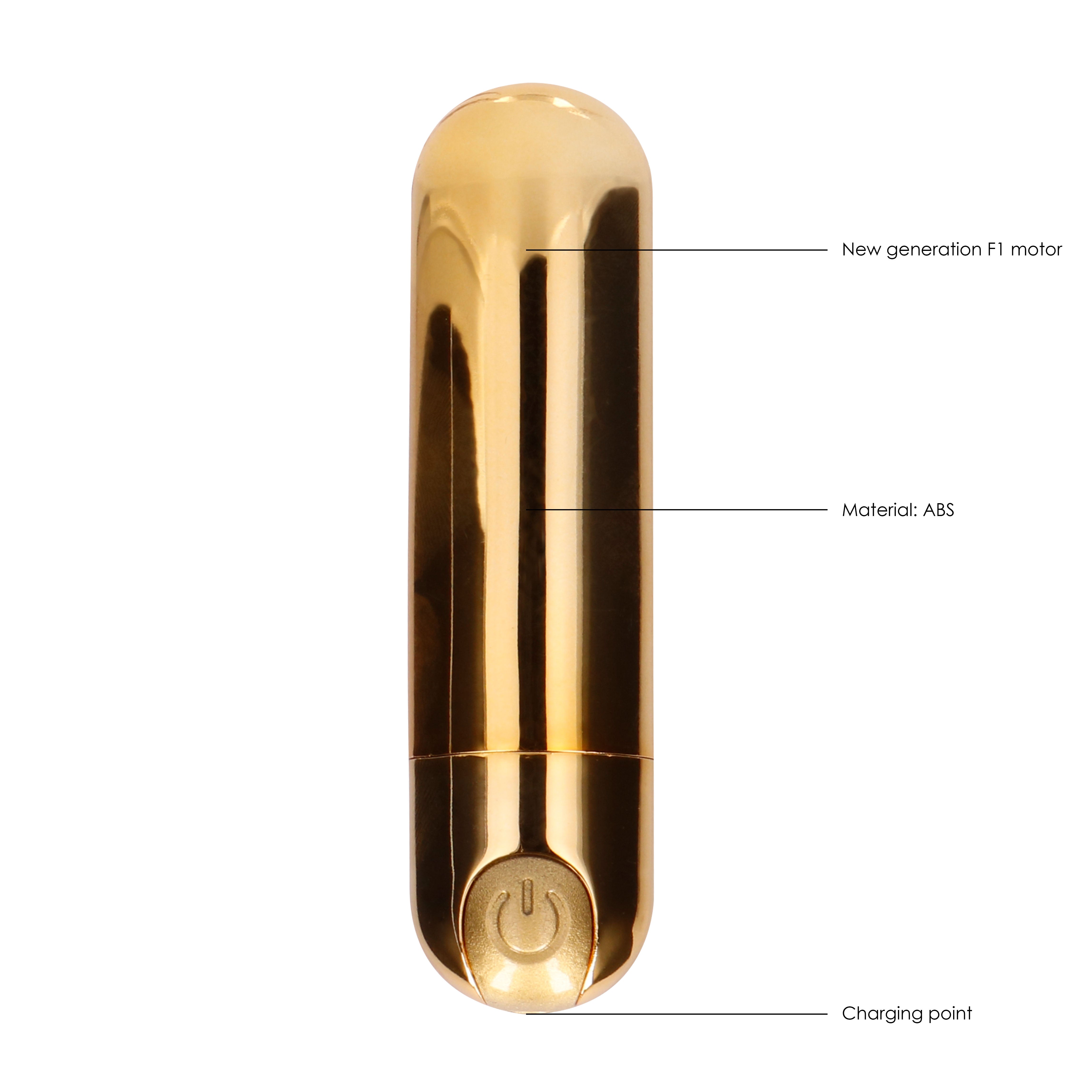 Balle rechargeable dorée à 10 vitesses