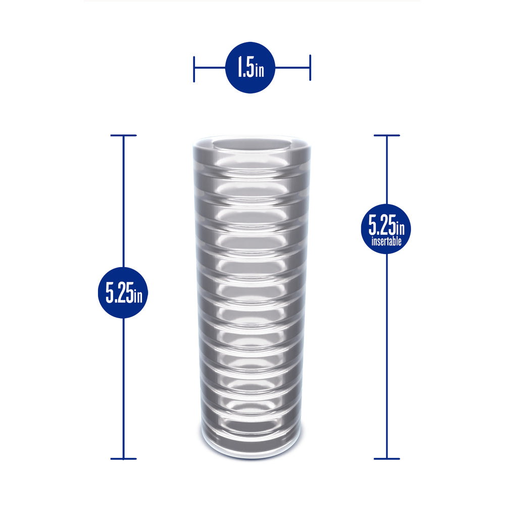 Stroker autolubrifiant Rize Ribz transparent