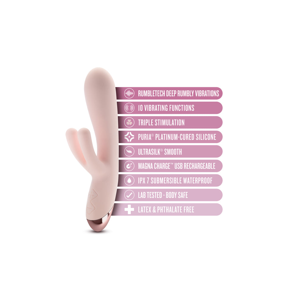 Vibrador de triple estimulación Blush Elora Pink