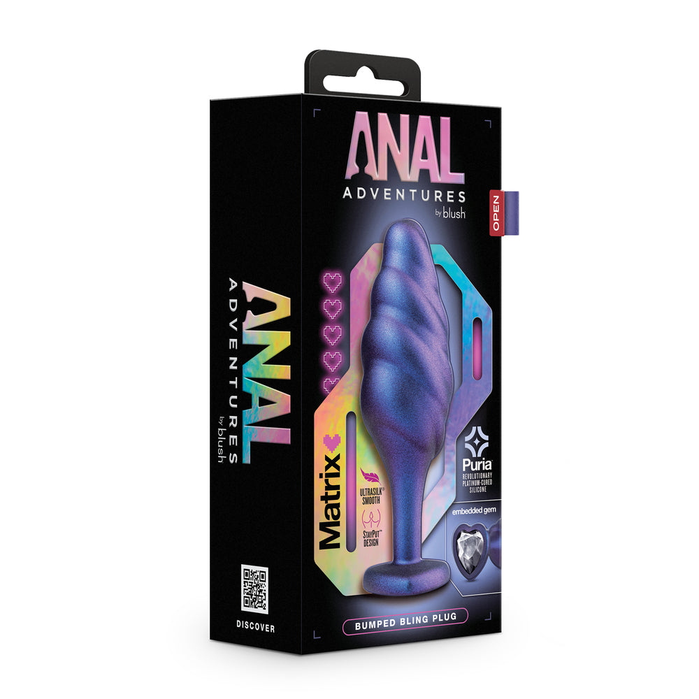 Tapón anal con diseño brillante Matrix de Anal Adventures