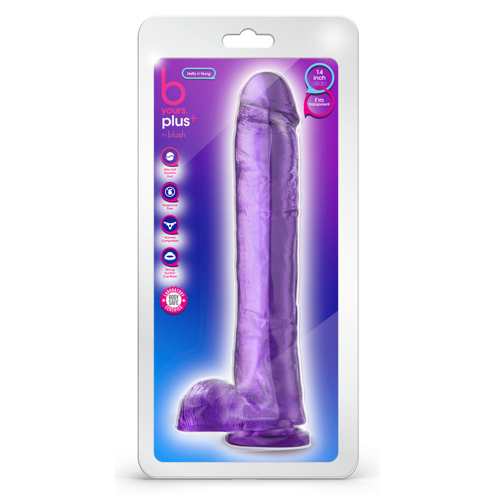 Gode ​​B Yours Plus Hefty N Hung de 14 pouces