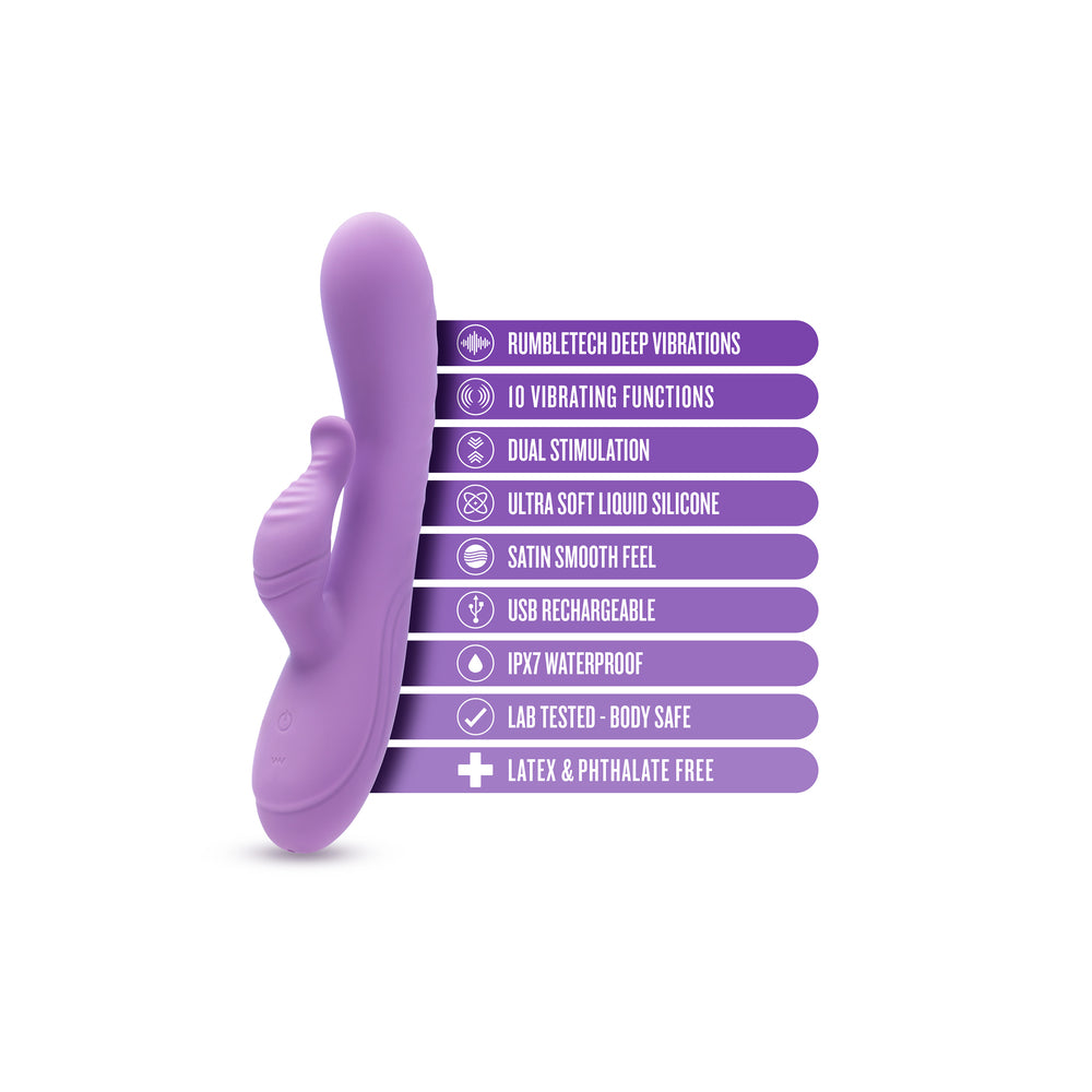 Potente vibrador doble estimulador Blush Evelyn