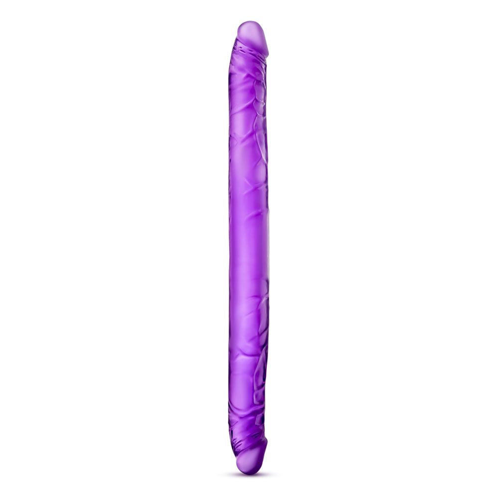 B Yours - Consolador doble morado de 16 pulgadas