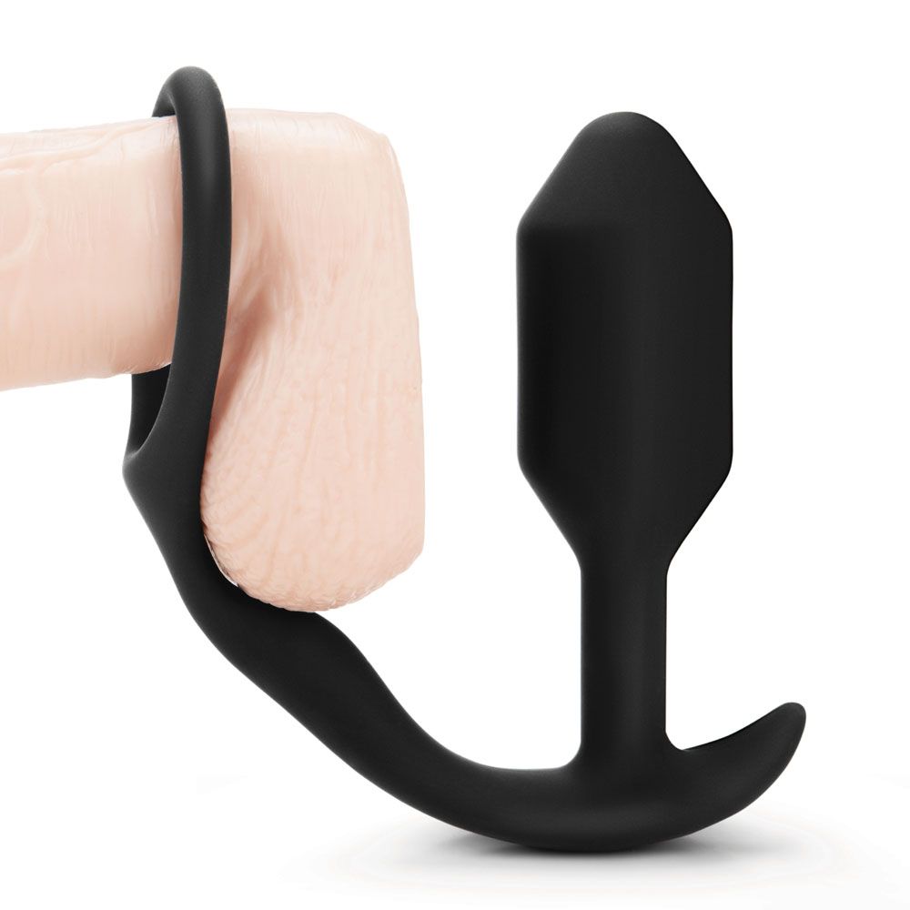 Tapón anal y anillo para el pene bVibe Snug And Tug