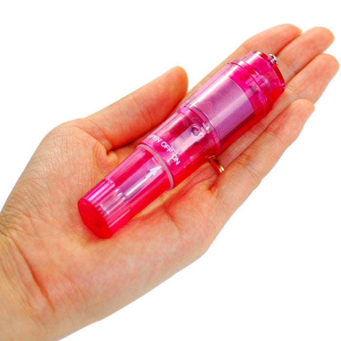 Potente mini vibrador de bolsillo de color rosa