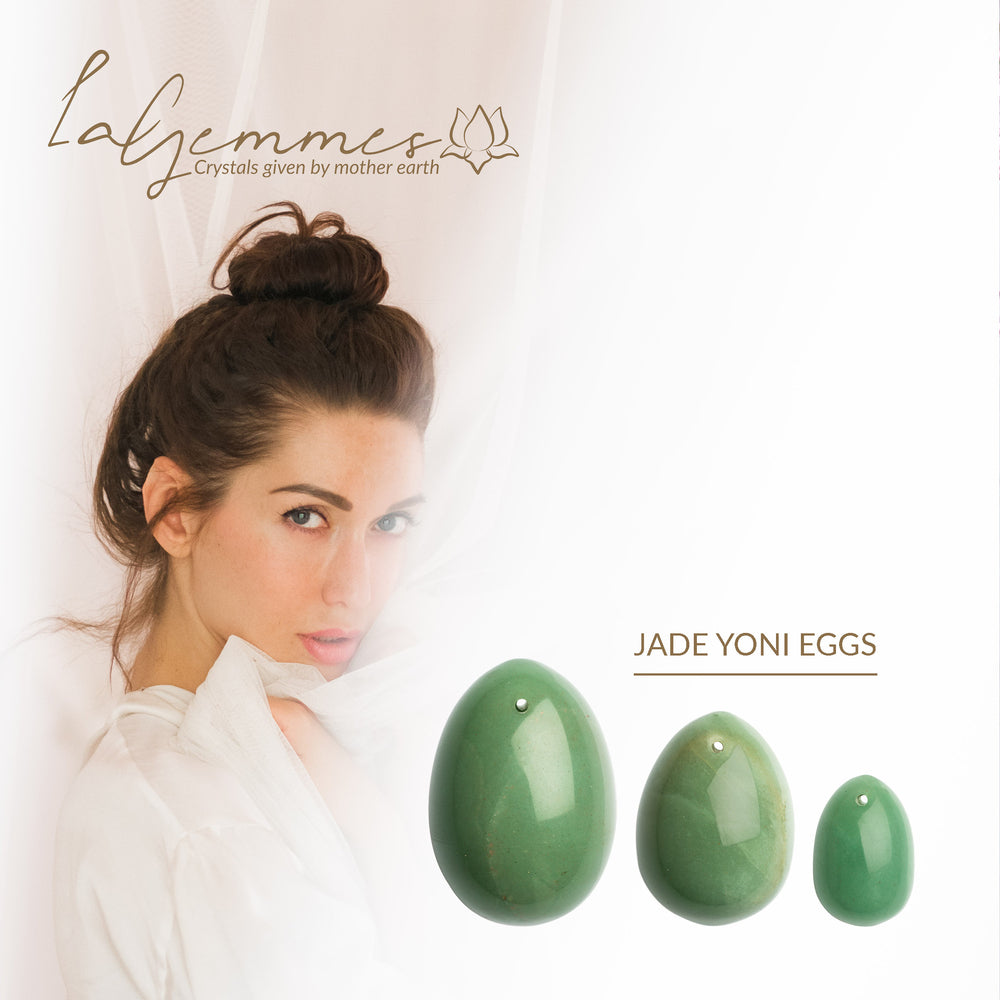 Juego de huevos yoni de jade de La Gemmes