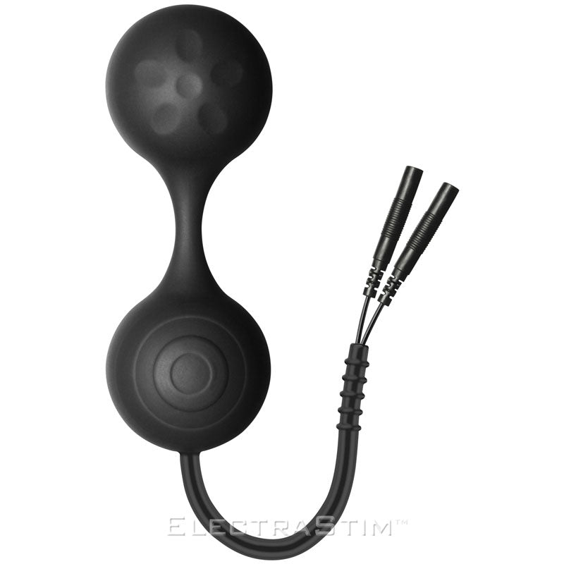 Boules de Kegel ElectraStim Silicone Noir Lula Electro Jiggle