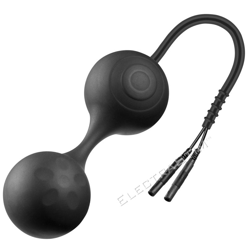 Bolas de Kegel Electro Jiggle Lula Noir de silicona ElectraStim