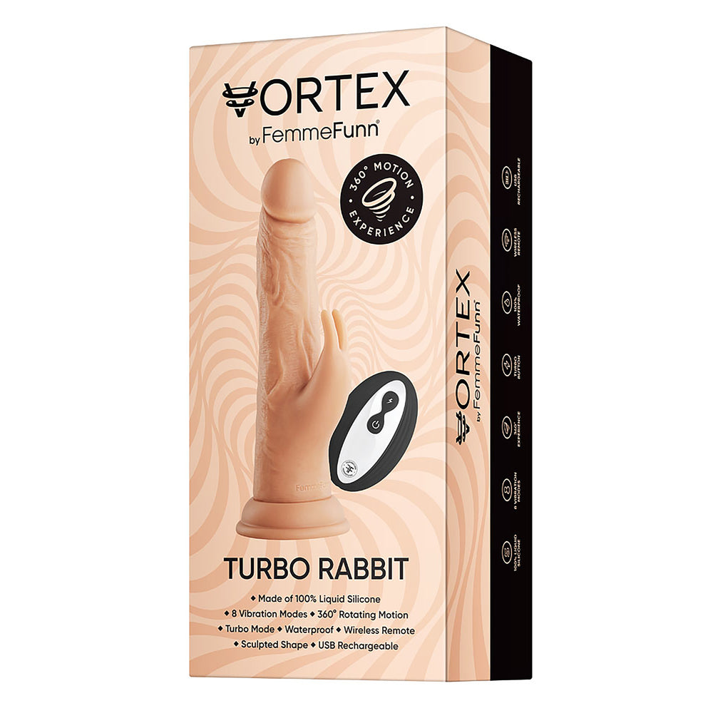 Vibromasseur Rabbit Turbo sans fil Vortex de FemmeFunn