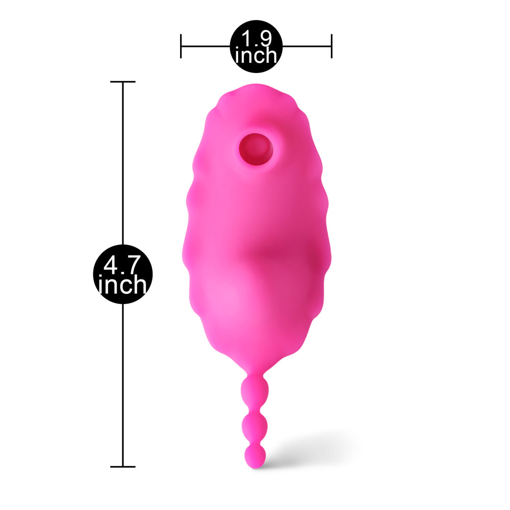 Vibrador para succionar el clítoris con control por aplicación