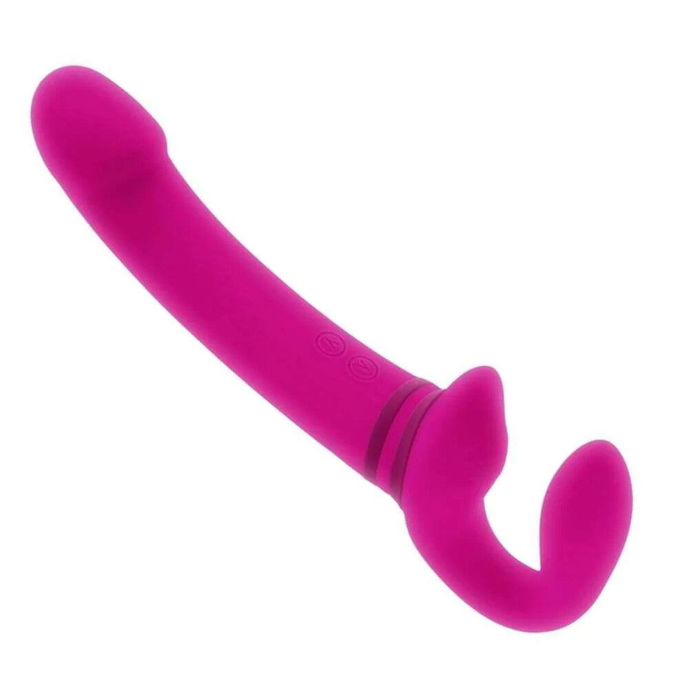 Le partage est un plaisir pour les personnes de genre X. Vibromasseur double rechargeable en silicone