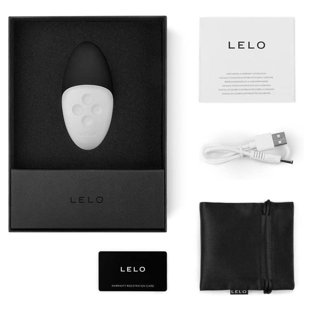 Masseur rechargeable de luxe noir SIRI Version 2 de Lelo