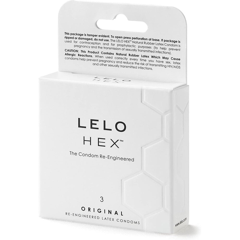 Condones originales Lelo Hex, paquete de 3