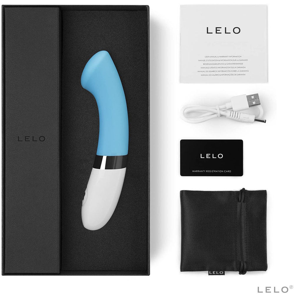 Lelo Gigi 2 Vibromasseur point G bleu turquoise