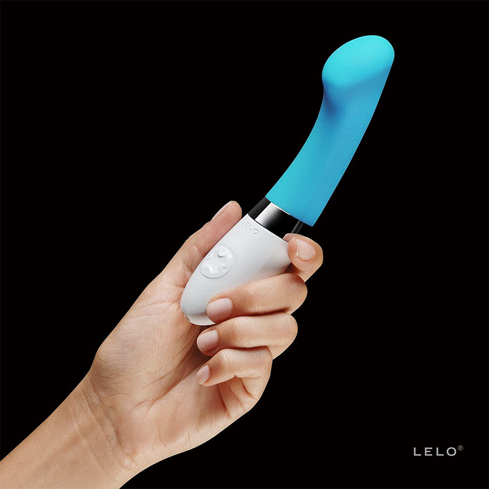 Vibrador de punto G azul turquesa Lelo Gigi 2