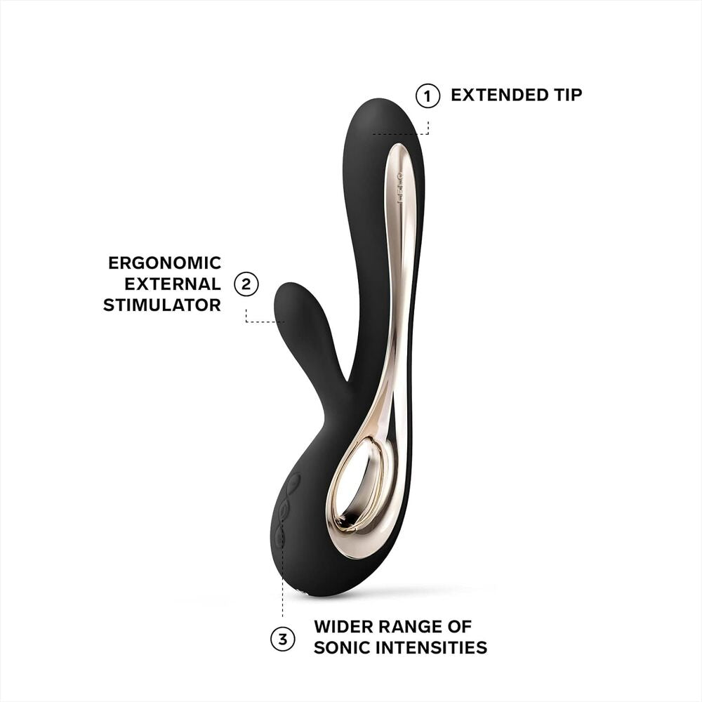 Vibromasseur Rabbit Double Lelo Soraya 2 Noir