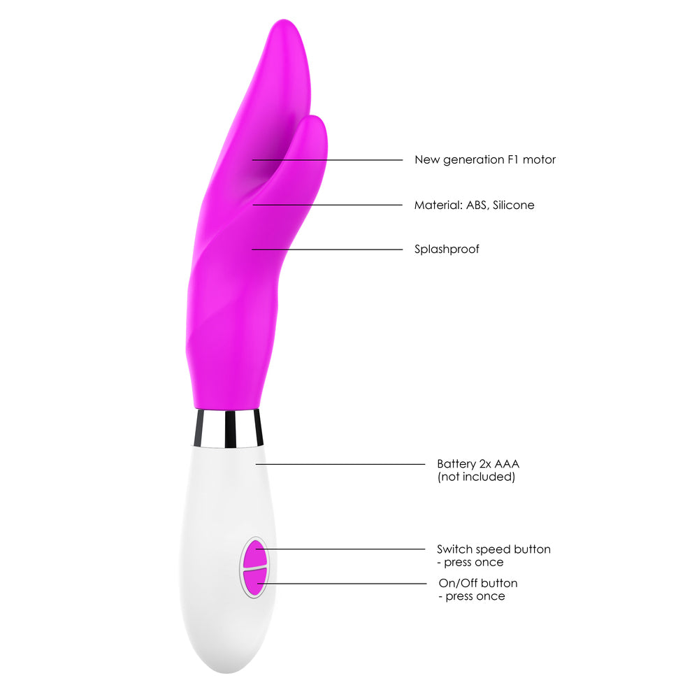 Vibrador estimulador de clítoris ultra suave Luminous Athos fucsia