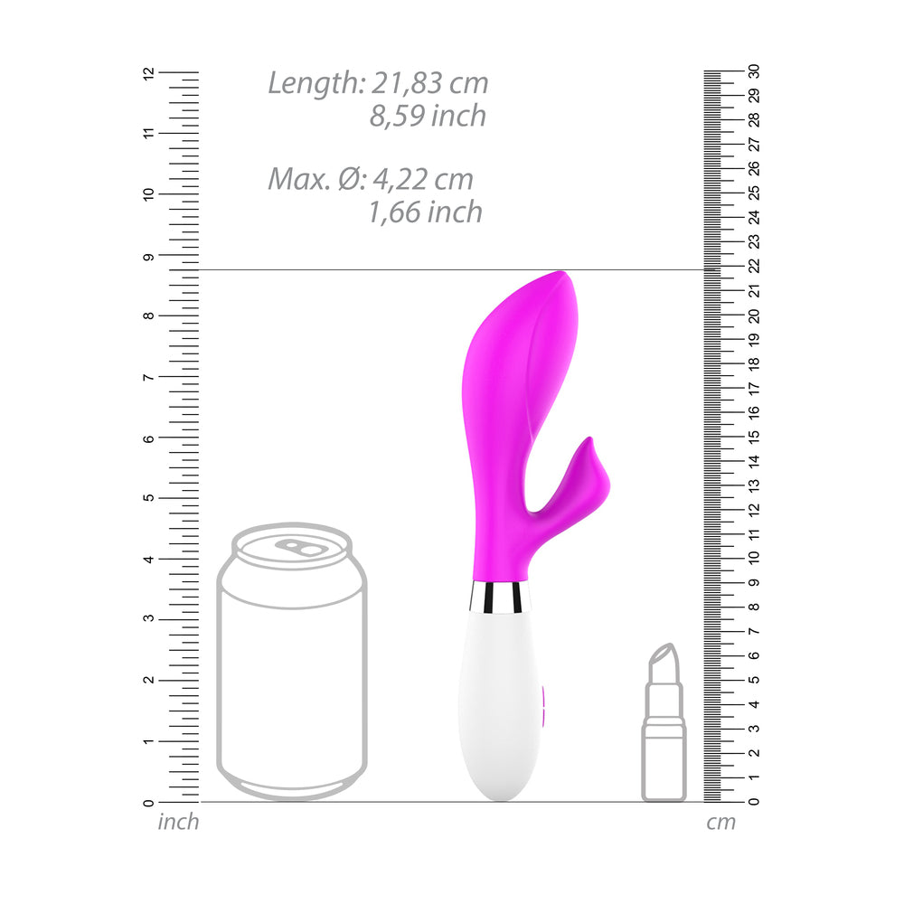 Stimulateur de clitoris ultra doux Achelois lumineux Fuchsia