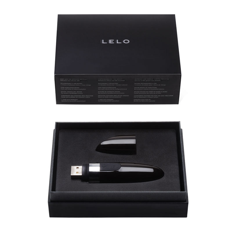 Vibrador recargable USB de lujo Lelo Mia Version 2, color negro