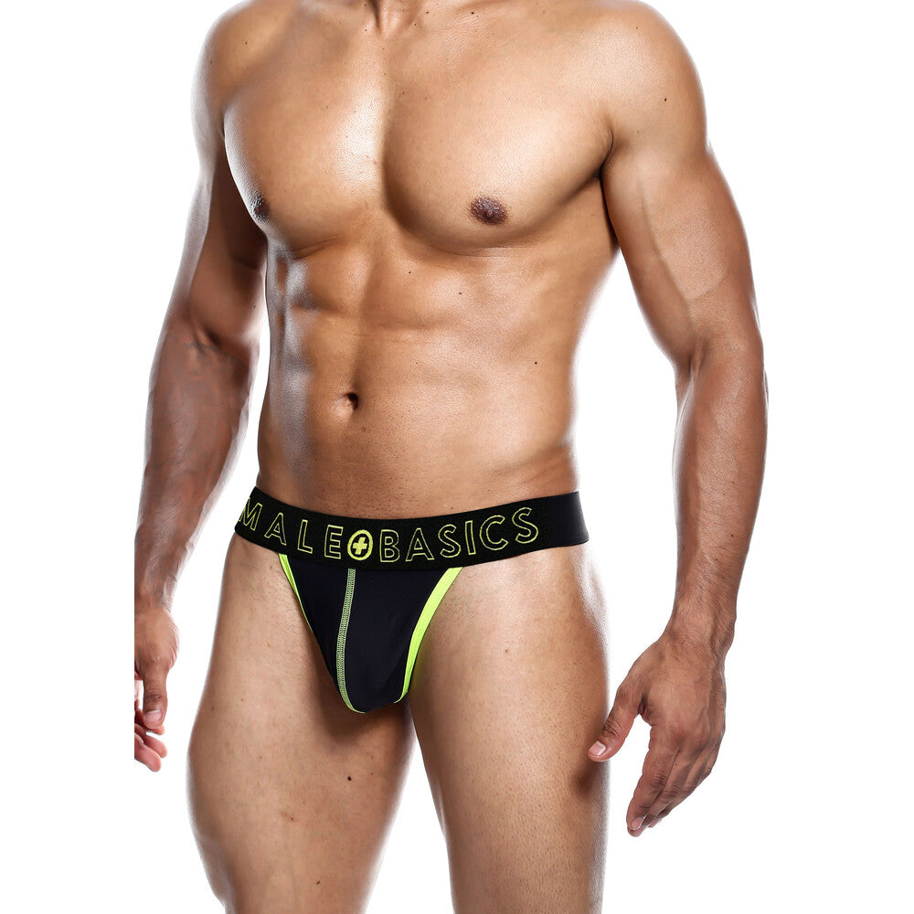 Tanga neón amarillo para hombre de Male Basics