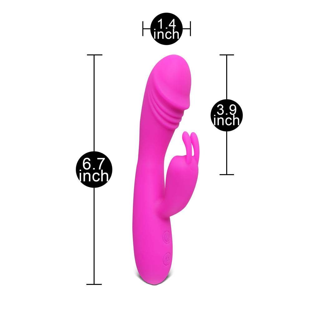 Vibrador Rabbit de 12 velocidades color morado