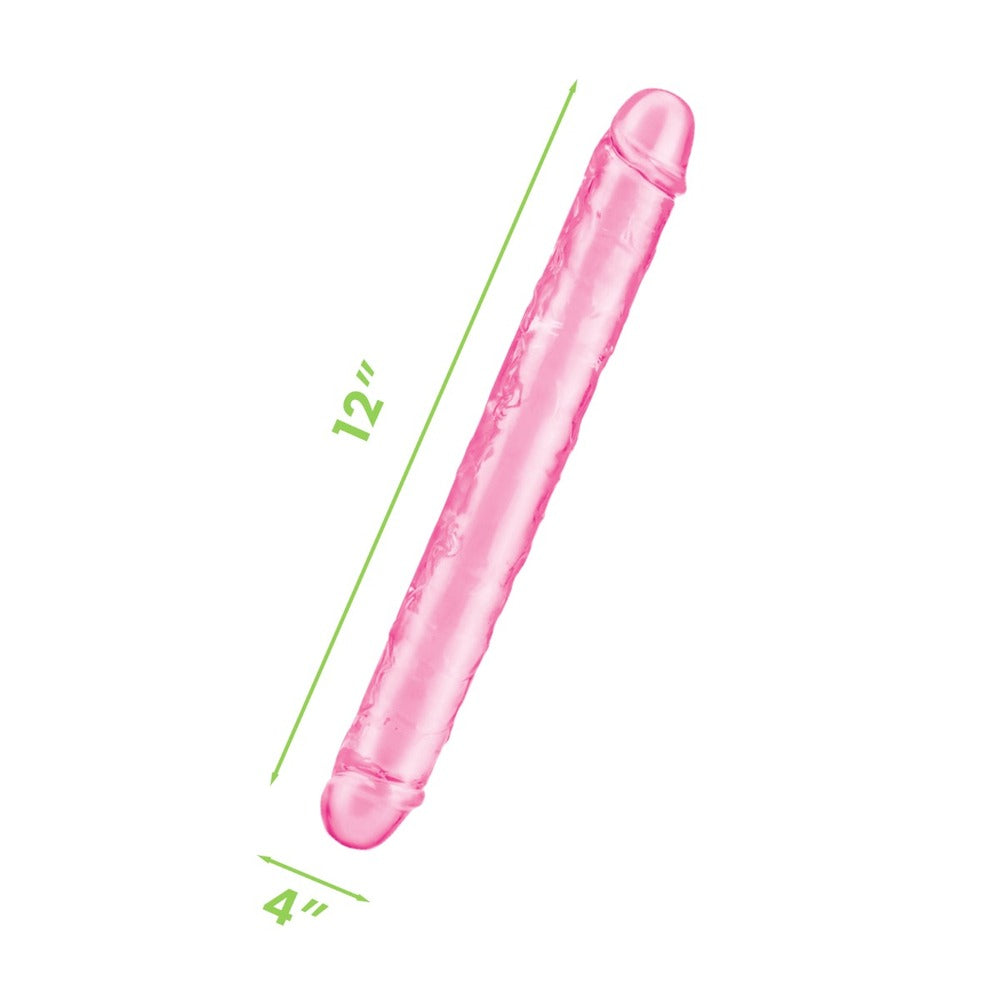 Me You Us Ultra Doble Dildo 12 Pulgadas Rosa