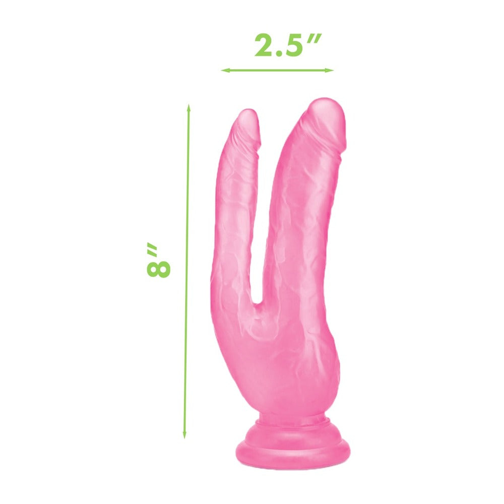 Me You Us Ultra Cock Consolador Doble 8 Pulgadas Rosa