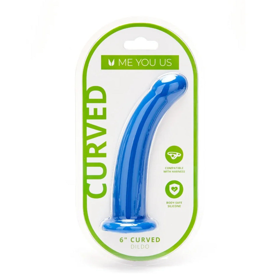 Gode ​​incurvé en silicone Me You Us de 6 pouces