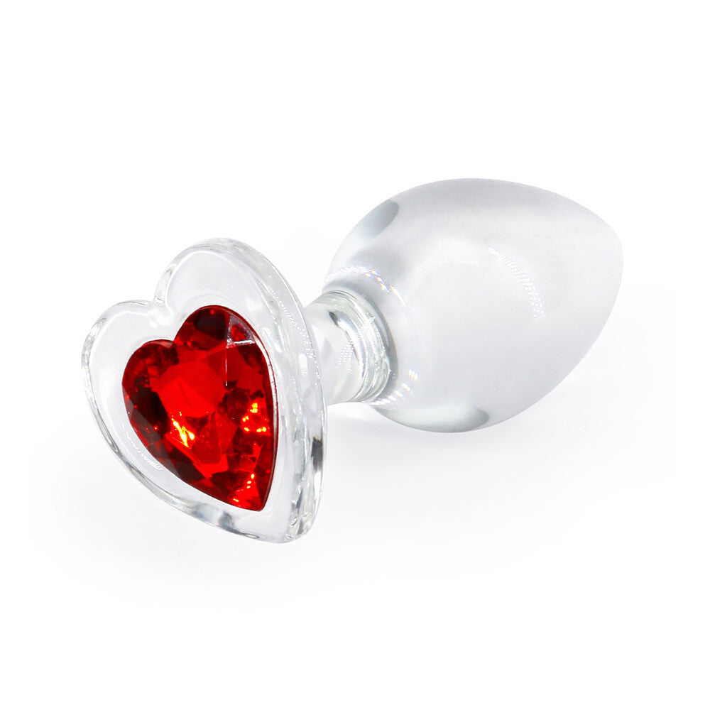 Plug anal en verre Crystal Desires de taille moyenne