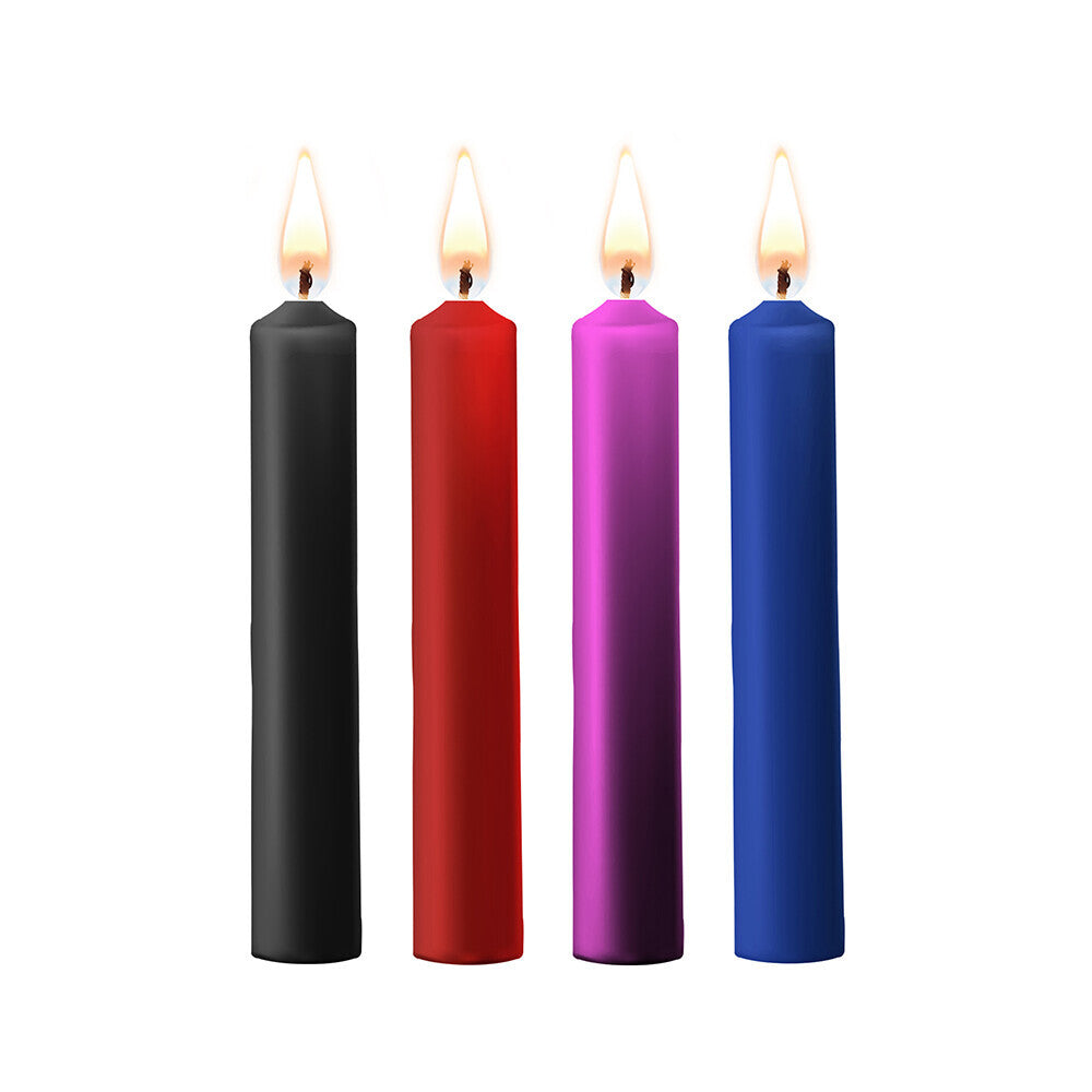 Velas de cera Teasing, paquete de 4, pequeñas