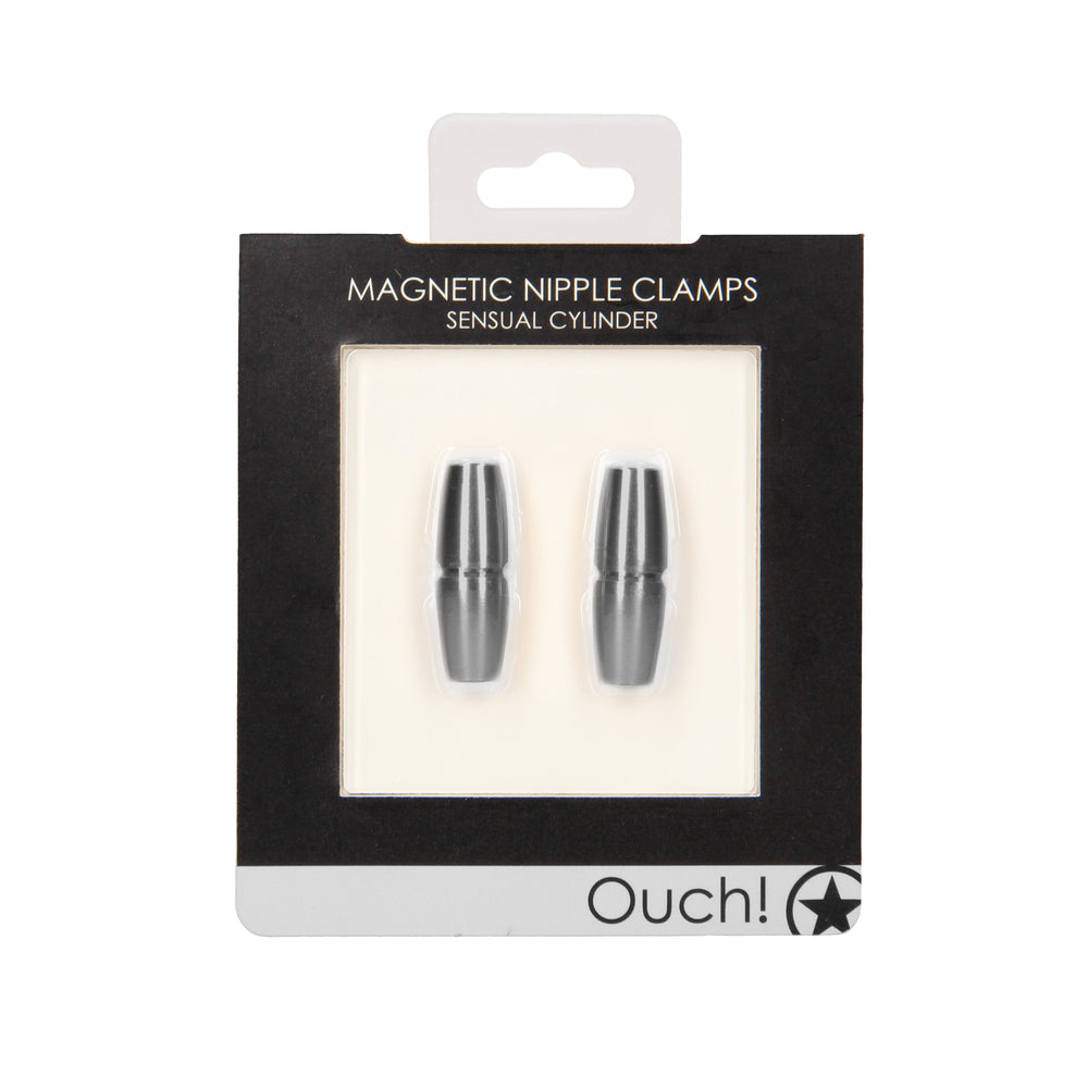 Pinzas para pezones con cilindros sensuales magnéticos Ouch