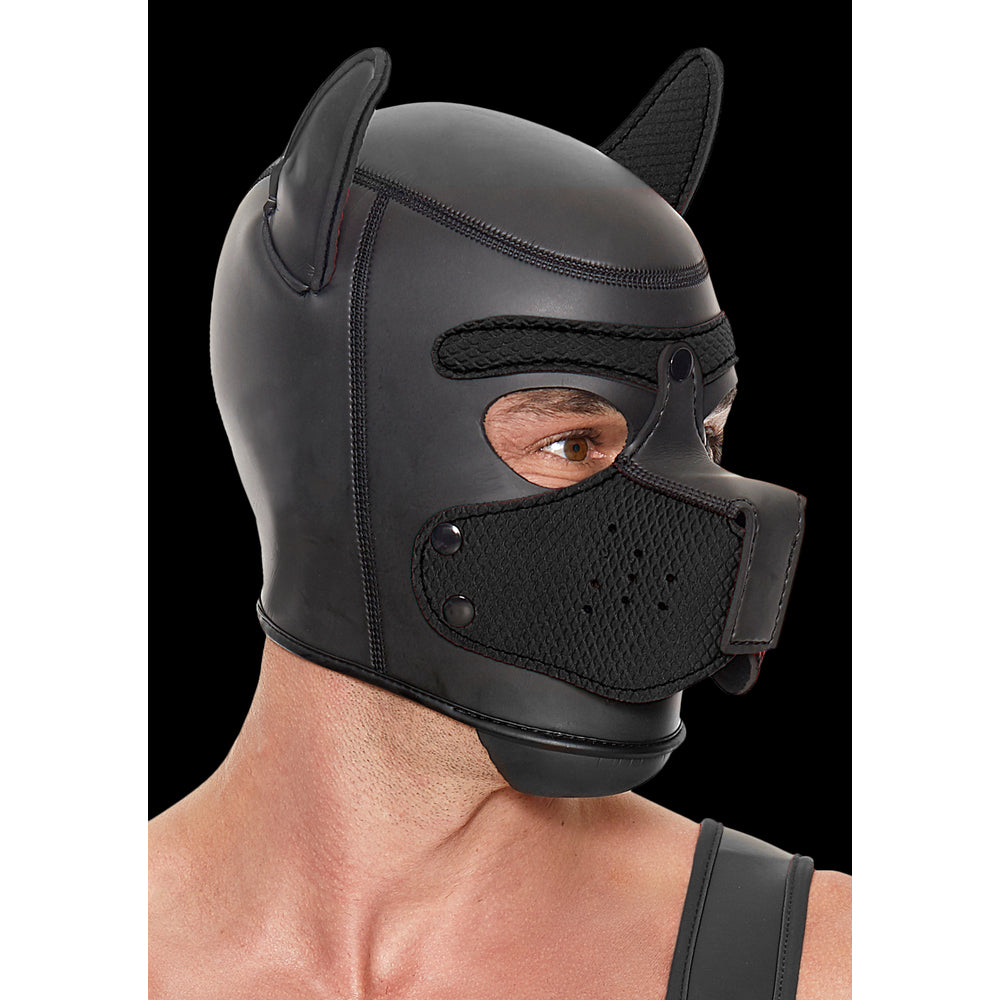 Masque en néoprène pour chiot Puppy Play