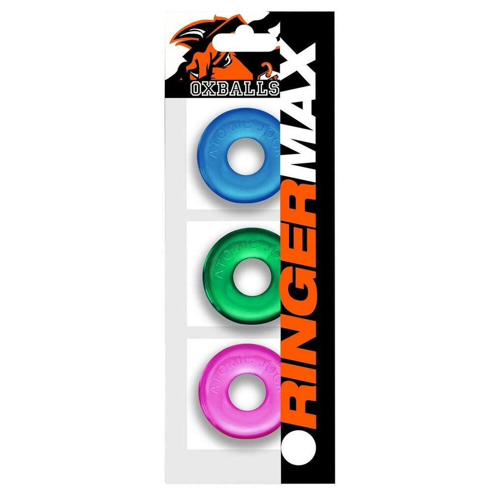 Lot de 3 anneaux péniens Oxballs Ringer Max colorés