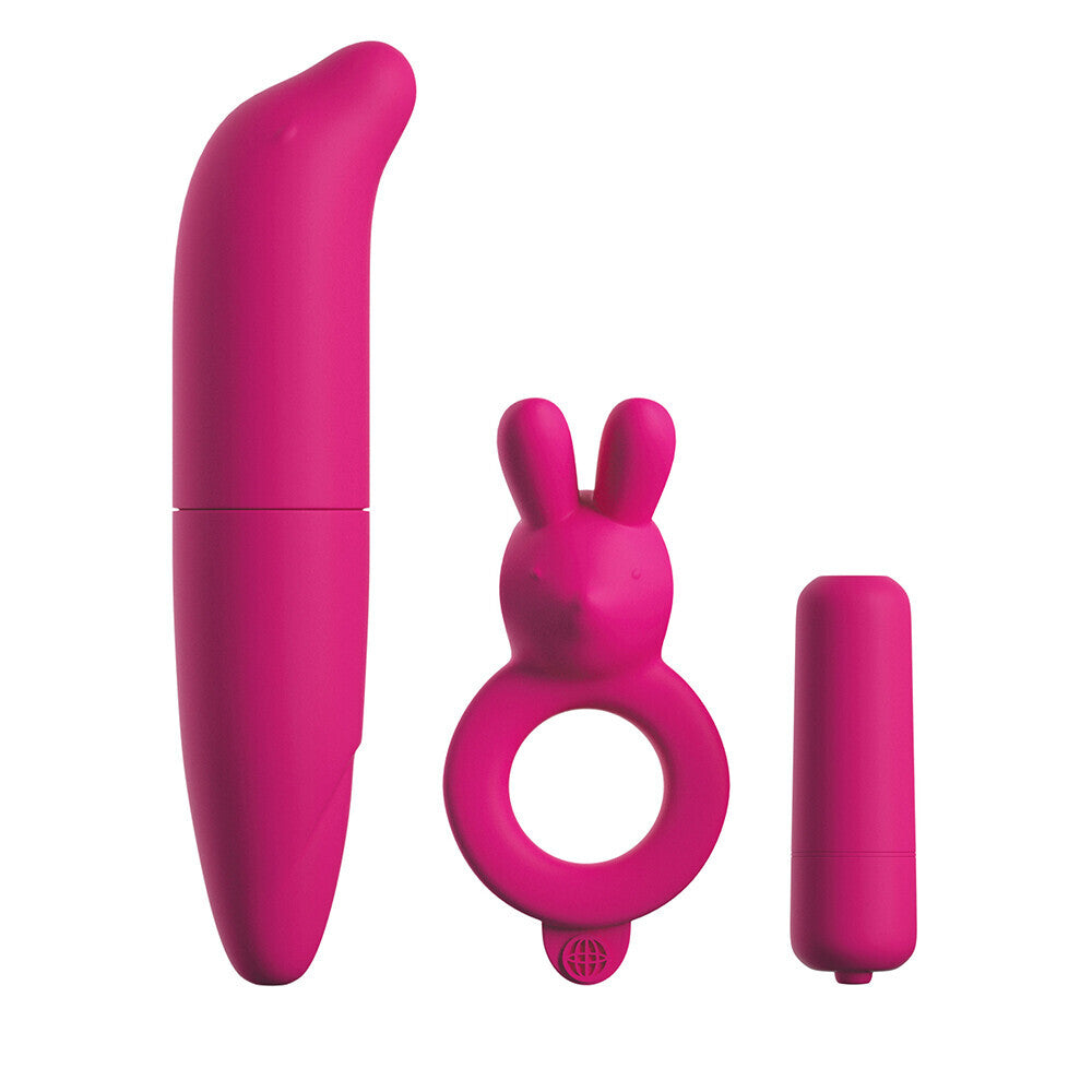 Kit de inicio con vibración para parejas Classix, color rosa