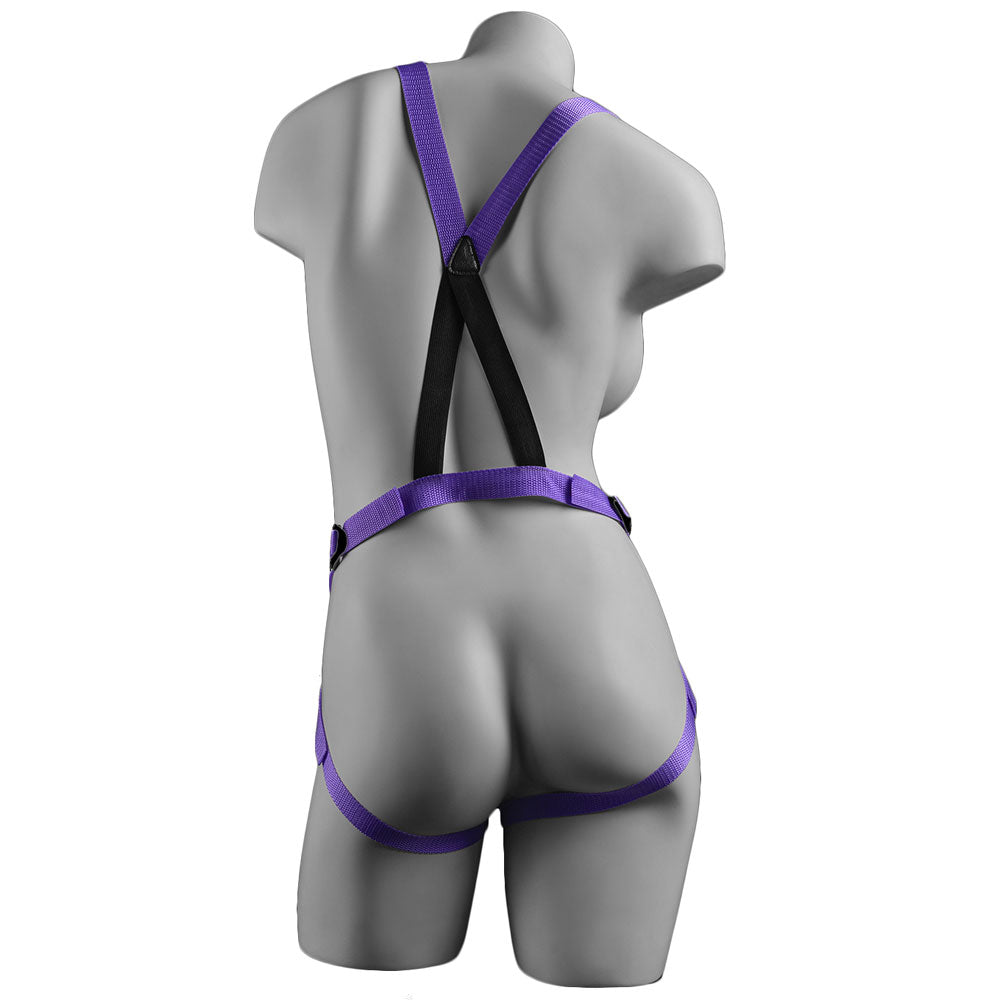 Harnais porte-jarretelles Dillio Strap On avec silicone 7 pouces violet Do