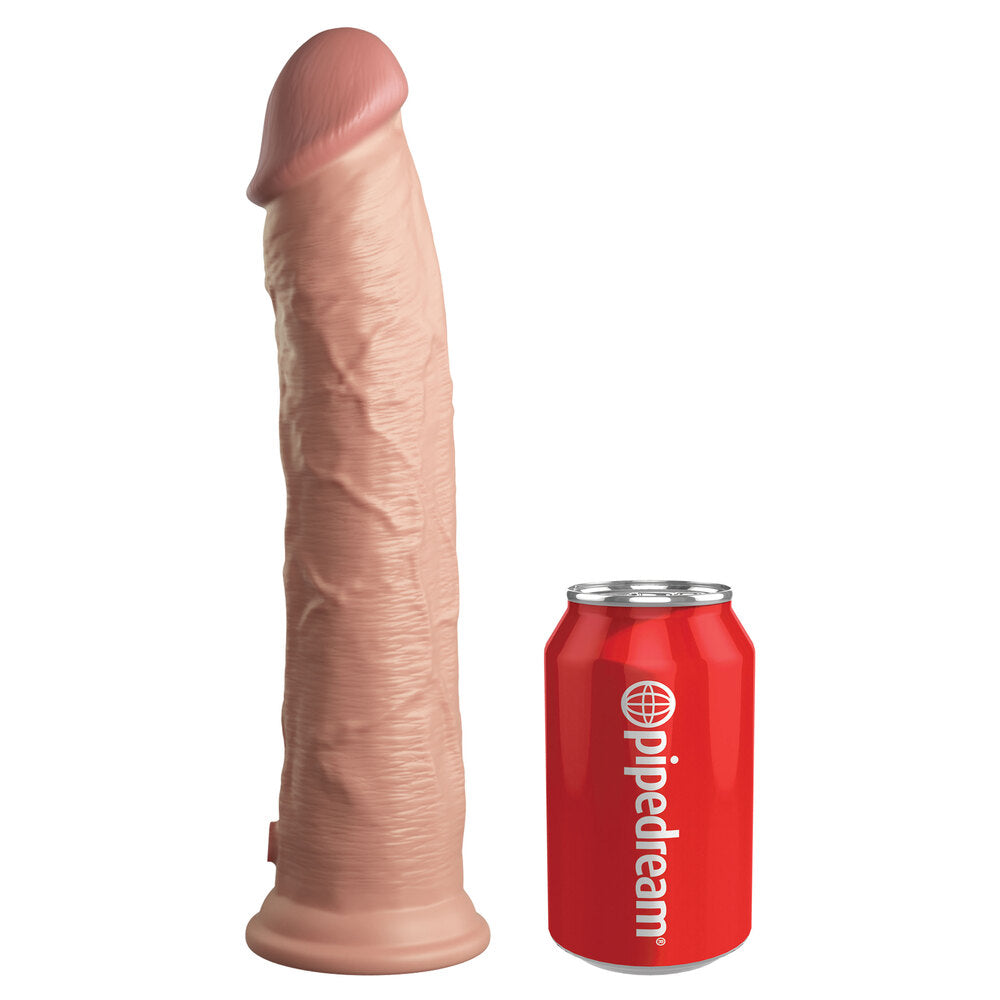 Pene King Cock Elite de 11 pulgadas de doble densidad color rosa carne