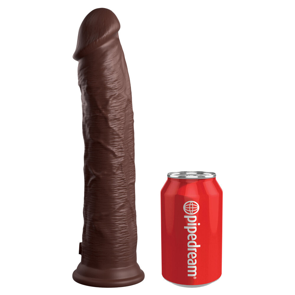 Pene King Cock Elite de 11 pulgadas de doble densidad color marrón carne